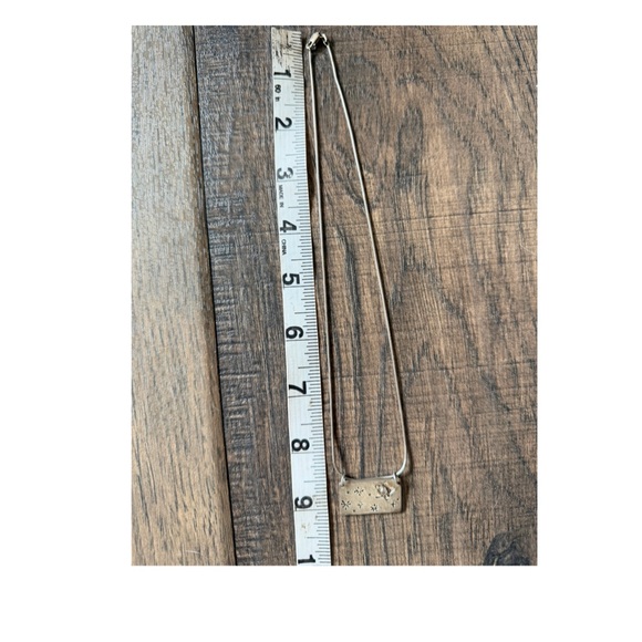 Sterling Silver Friends Starry Night Necklace with Quote - Picture 6 of 8